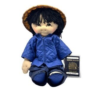 VTG 1984 Rice Paddy Babies Doll, 'Cheung Tin Fook, Rupert,' w/Passport & Hat